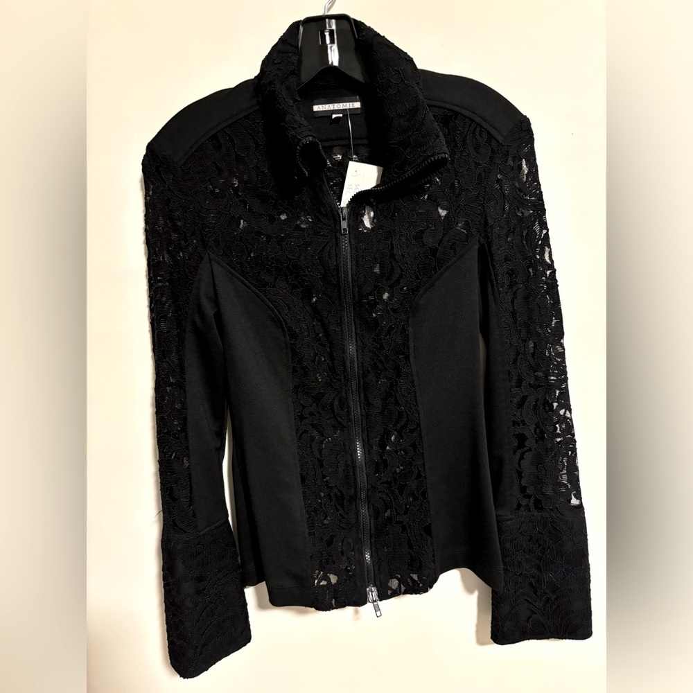 Anatomie lace jacket xs two way zipper NWT